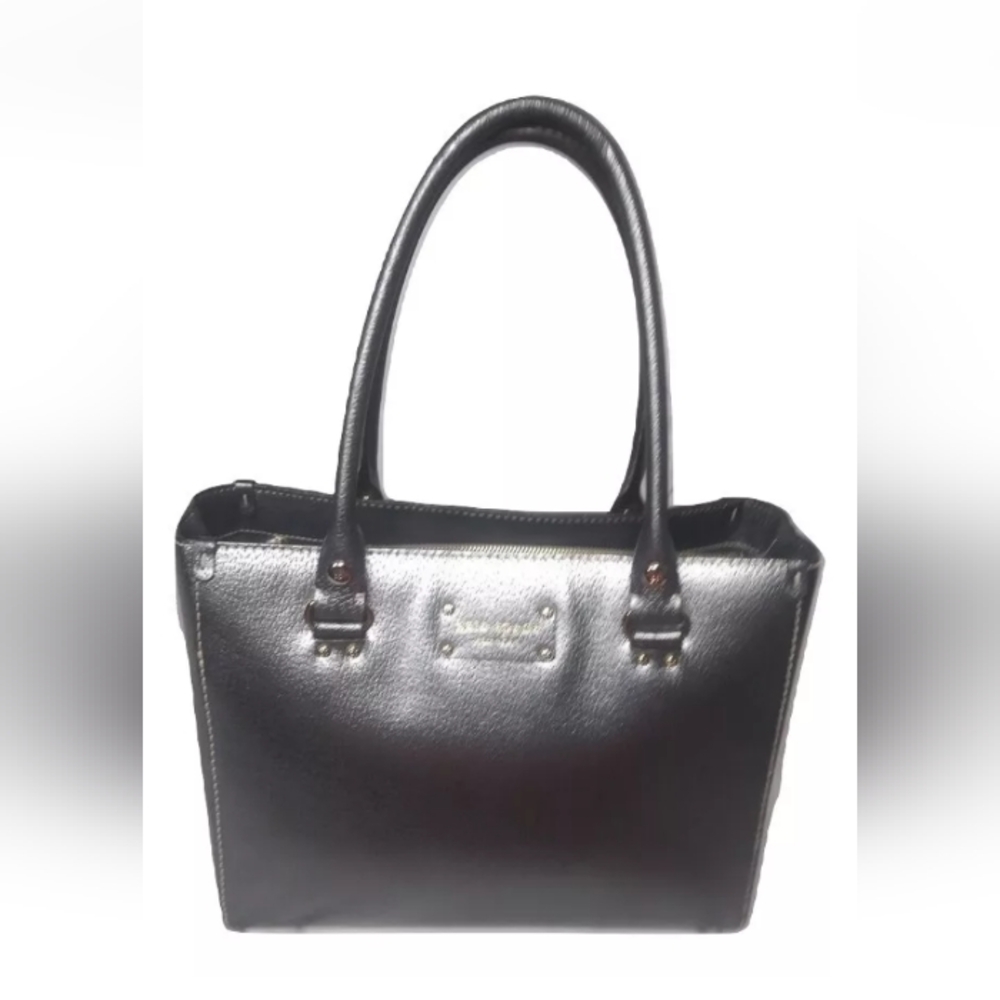 Kate Spade Patterson Drive Kona Leather Tote Handbag Silver